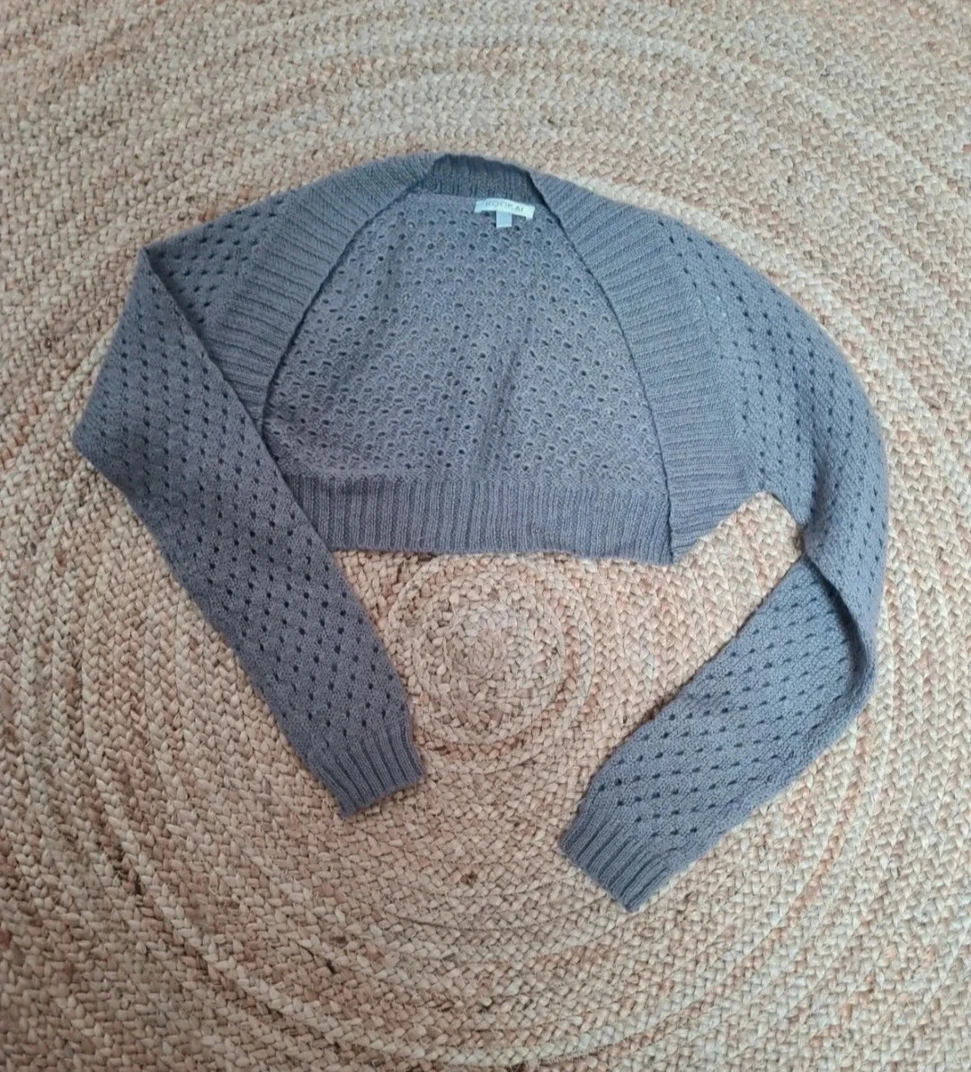 Gilet bolero gris souris 36